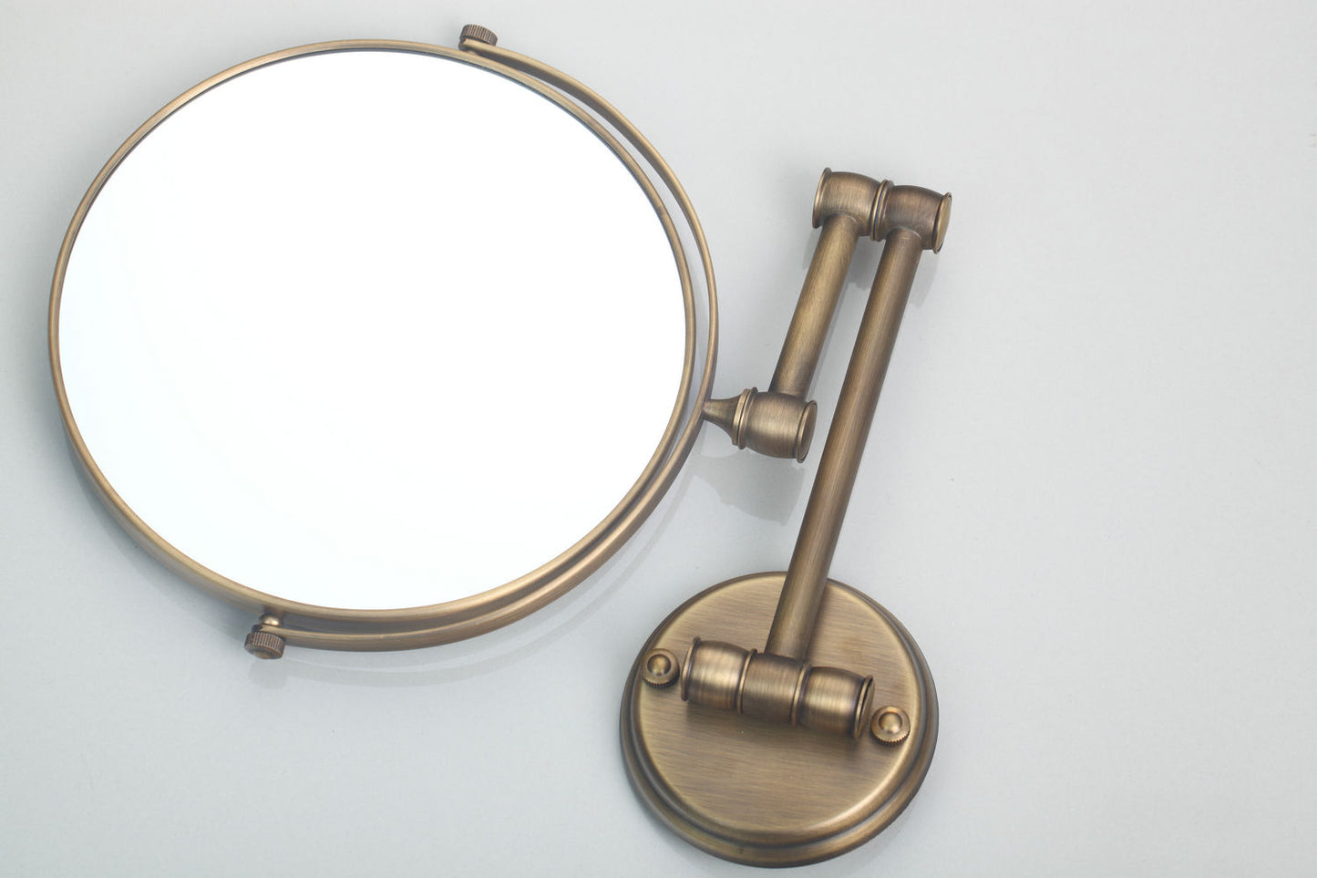 Nostalgic bronze make-up mirror
