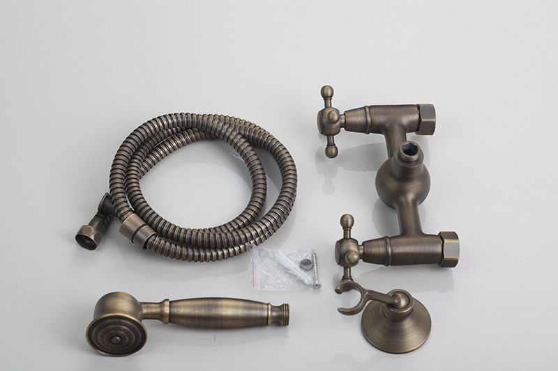 Nostalgische Bronzen Douchekraan
