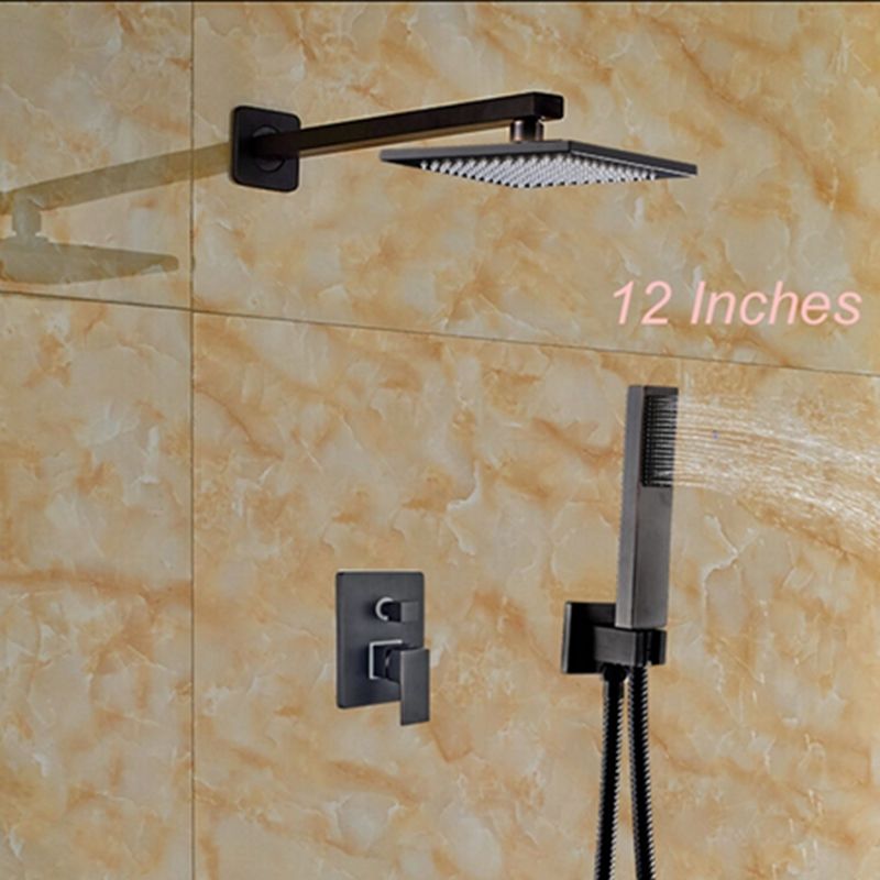 Duschkopf aus geriebener Ölbronze inklusive Duscharm