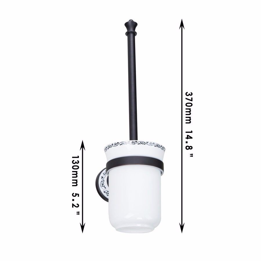 8-piece oil bronze bathroom accessory set