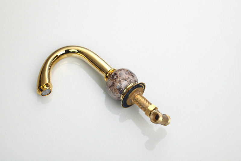 Goldene Badewannenarmatur 3-teilig