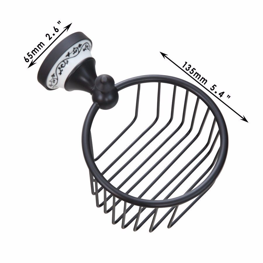 8-piece oil bronze bathroom accessory set