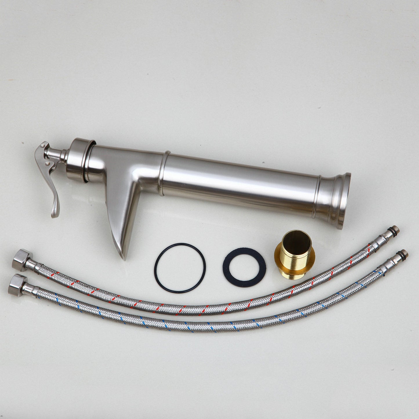 Waschtischarmatur Modell Classic, Nickel gebürstet