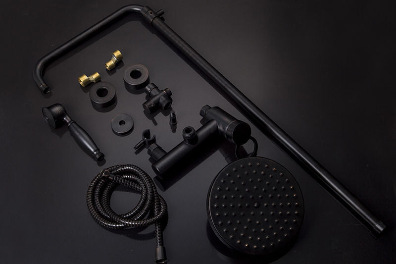 Classic oil bronze surface-mounted rain shower