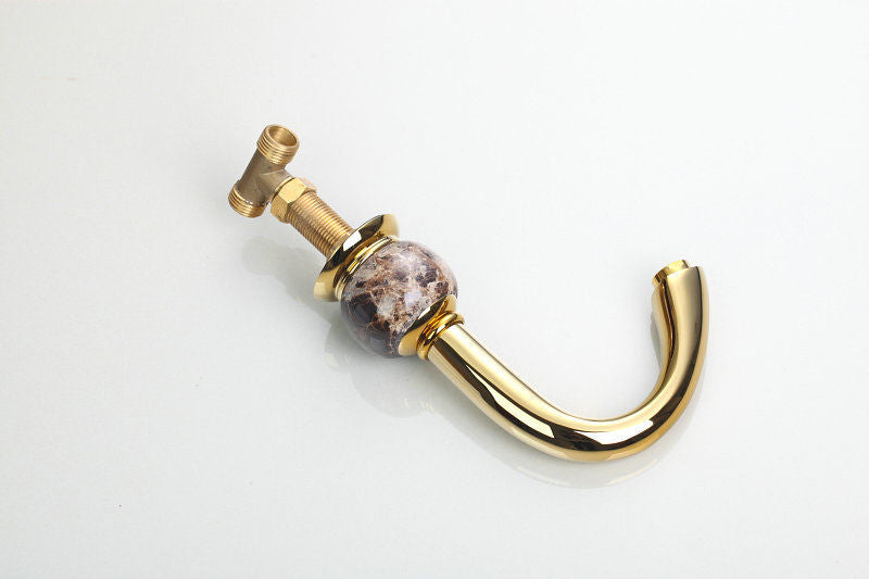 Goldene Badewannenarmatur 3-teilig