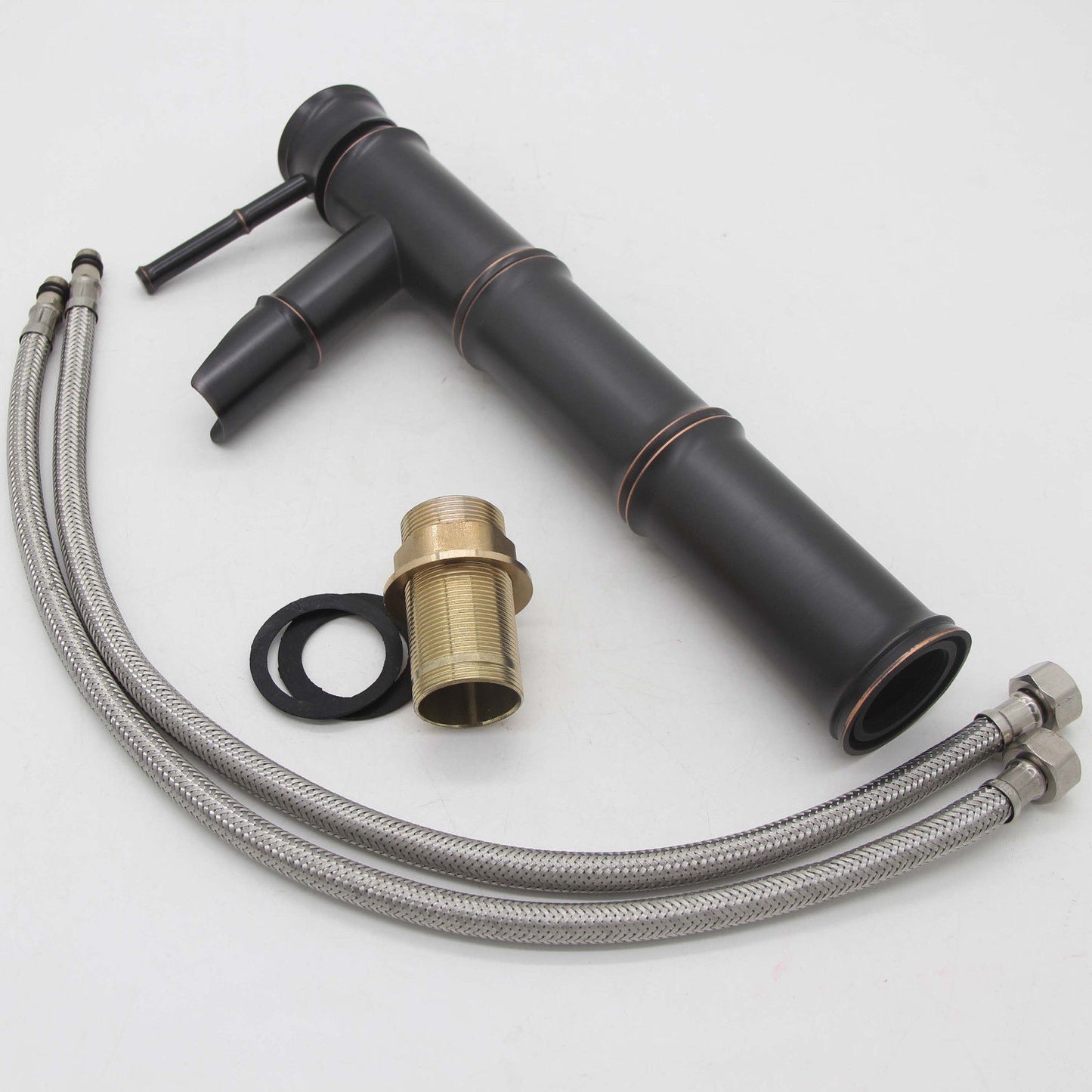 Bamboo style washbasin faucet Classic model rubbed oil bronze