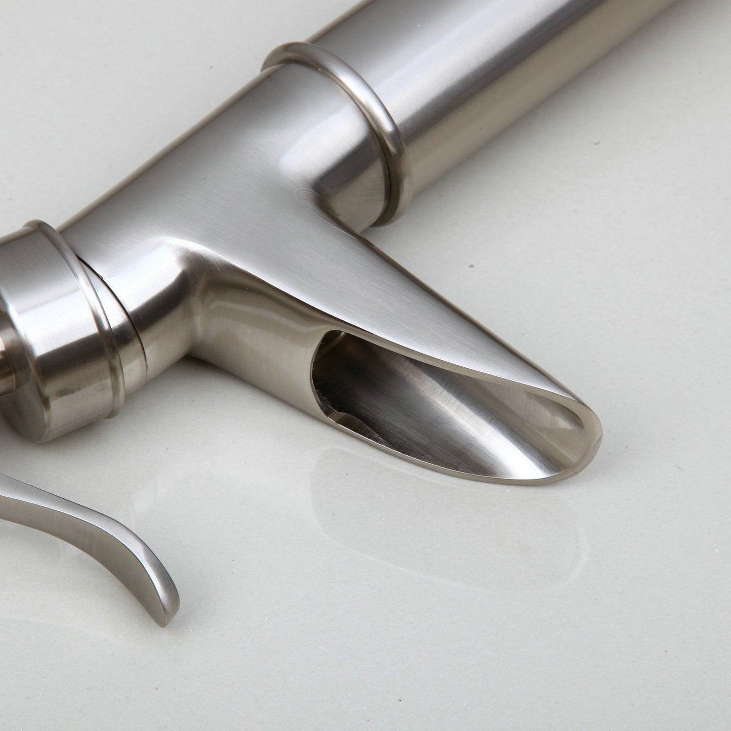 Waschtischarmatur Modell Classic, Nickel gebürstet