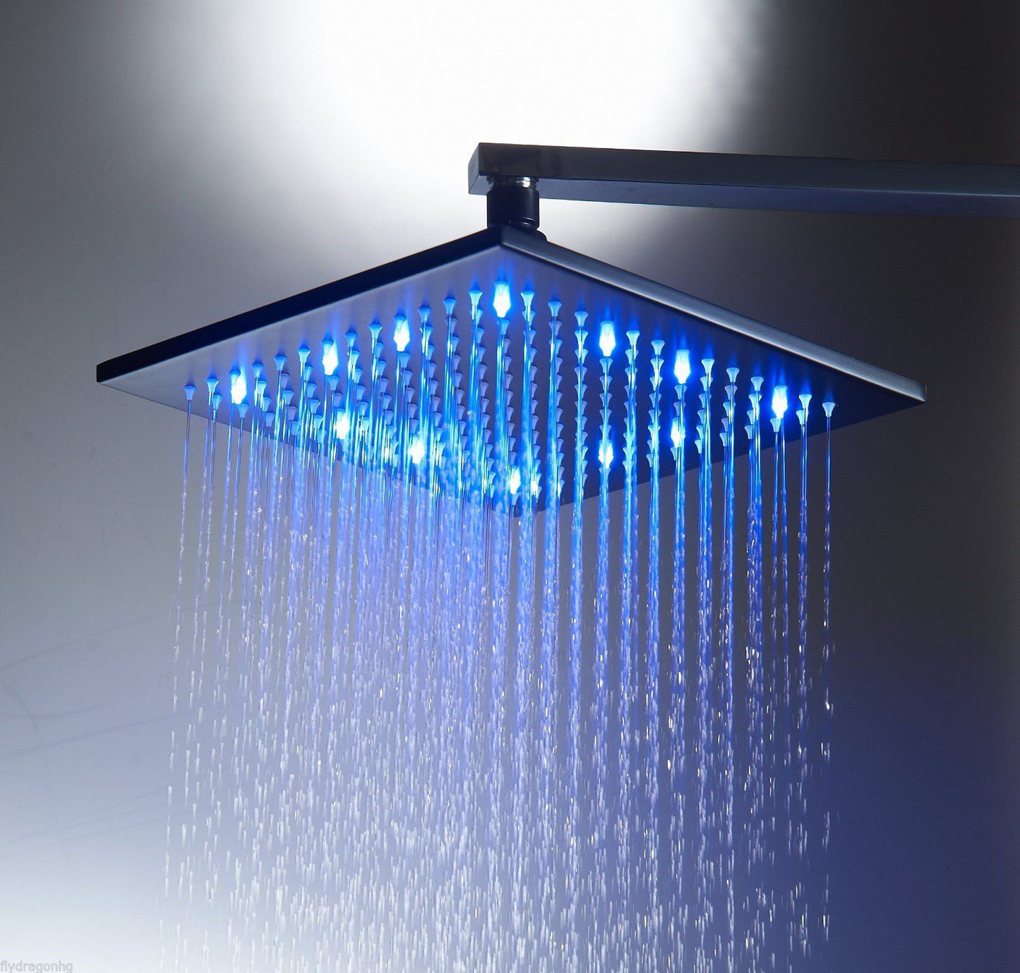 Ölbronze LED-Regendusche inklusive Duscharm