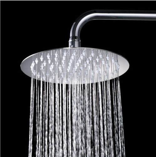 Large round stainless steel rain shower 400 mm