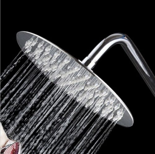 Large round stainless steel rain shower 400 mm