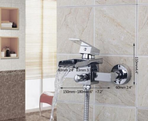 Waterval Badkraan met Chroom Afwerking