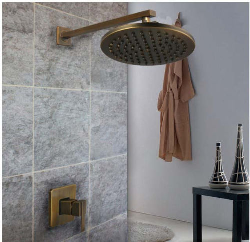 Unterputz-Duschset, Antikbronze, Wandmontage