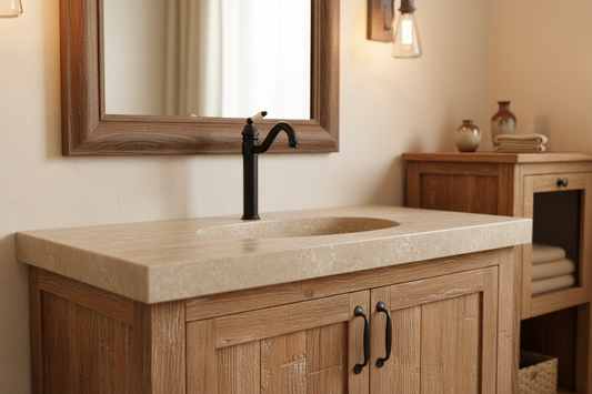 Nostalgische olie bronzen wastafelkraan