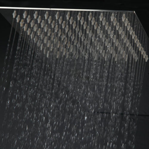 Extra große Regendusche aus Edelstahl, 50 cm lang