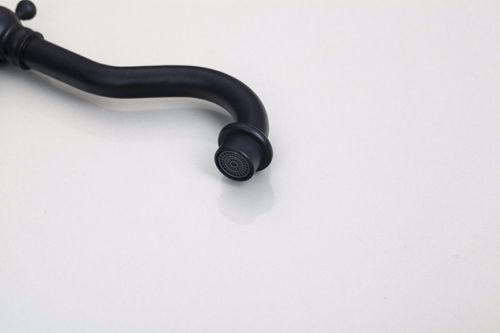 High nostalgic washbasin tap oil bronze