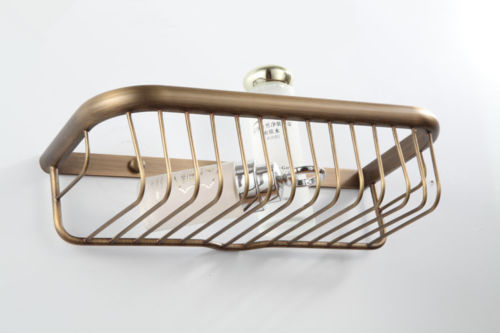 Antique bronze shampoo rack/holder