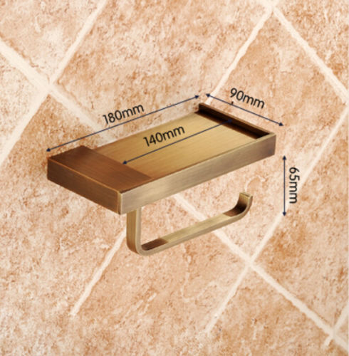 Nostalgic toilet roll holder with telephone table