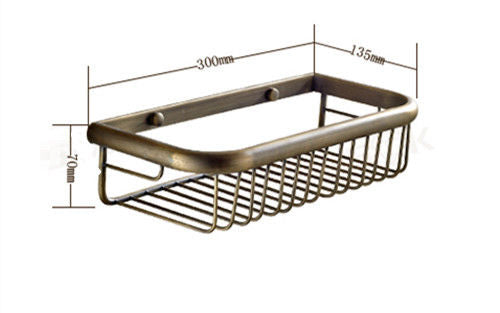 Antique bronze shampoo rack/holder