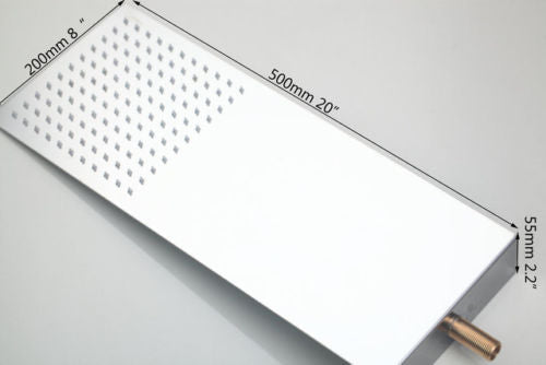 Extra grote RVS regendouche 50 CM lang