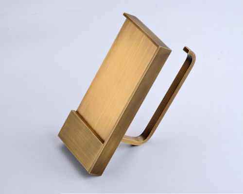 Nostalgic toilet roll holder with telephone table