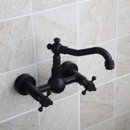 Classic oil bronze wall tap