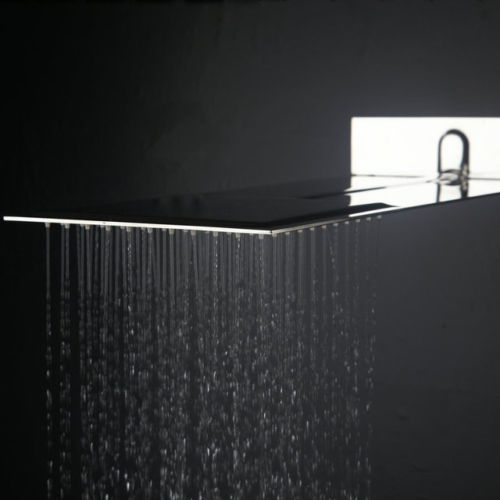 Extra große Regendusche aus Edelstahl, 50 cm lang