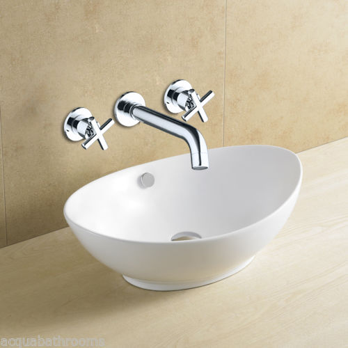 Chrom-Einbau-Waschtischarmatur