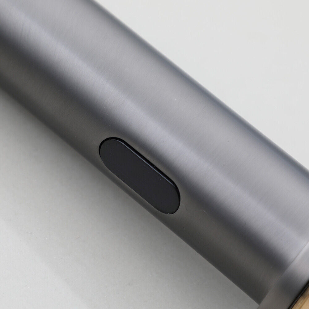 Eleganter Sensorhahn aus Gun Metal mit freihändiger Bedienung