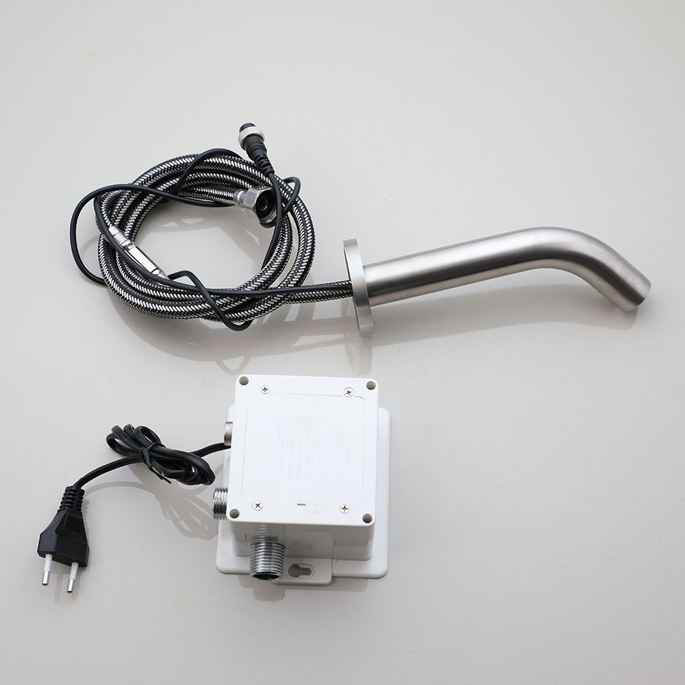 Sensorhahn aus gebürstetem Nickel, 90-mm-Version