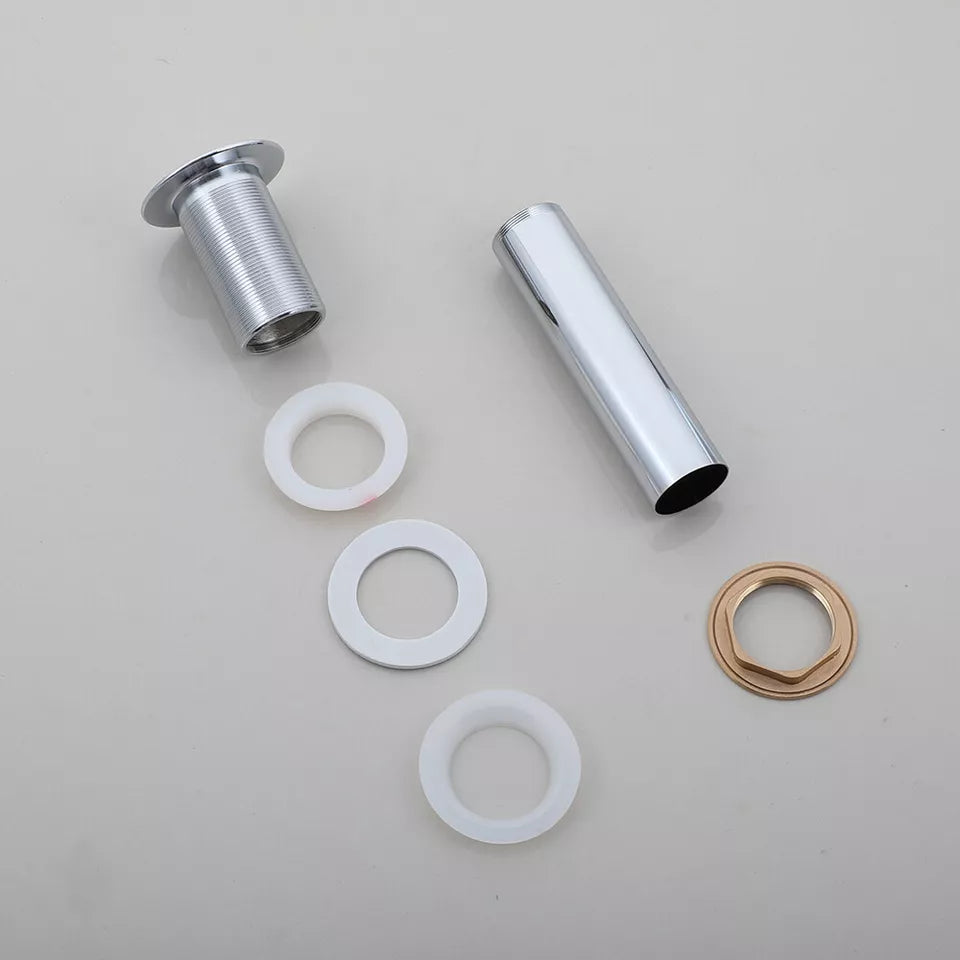 Nostalgischer Chrom-Waschbeckenablauf – Modell „Always Open“