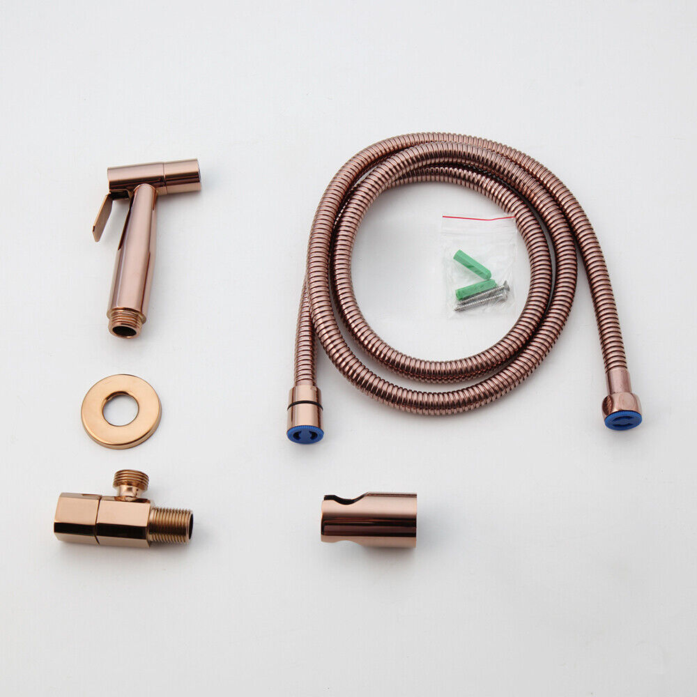 Bidet sprayer in rose gold color