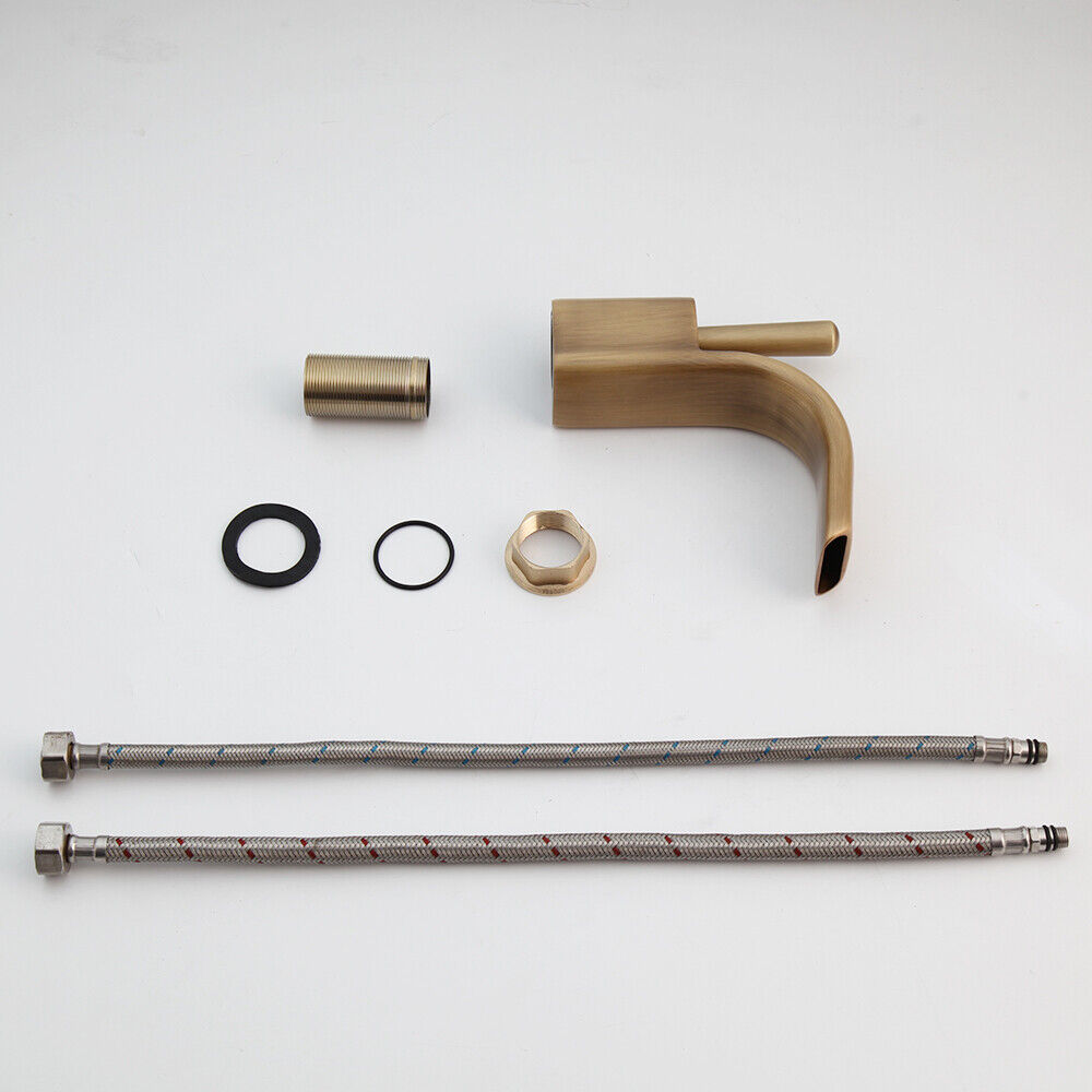 Nostalgic bronze-colored washbasin tap mixer tap