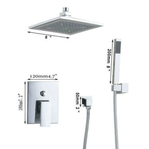 Luxuriöses Duschset mit polierter Chromoberfläche