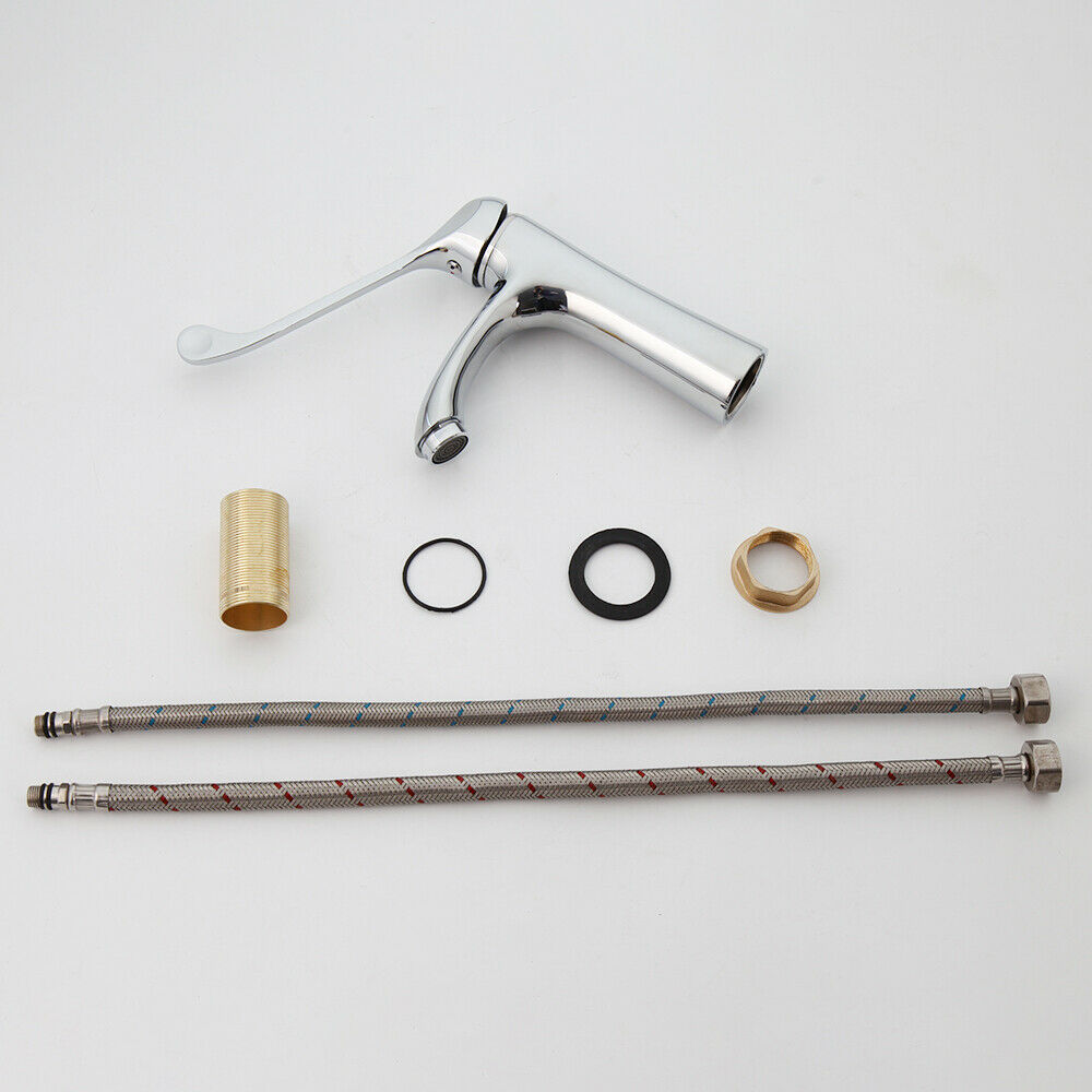 Elbow mixer tap chrome