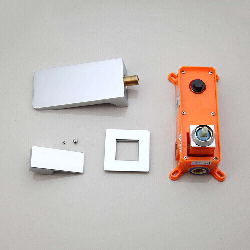 Chrom-Wasserfall-Einbaumischbatterie