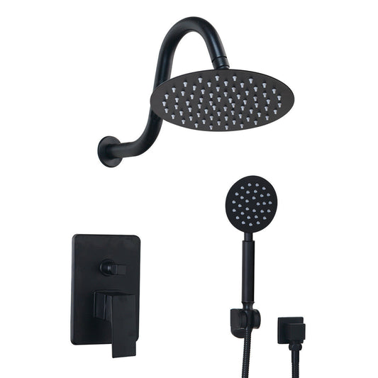 Black shower set