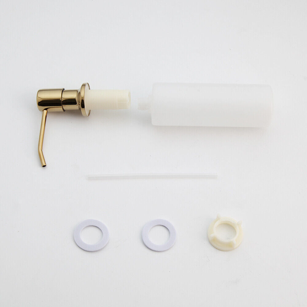 Gold-colored built-in soap pump