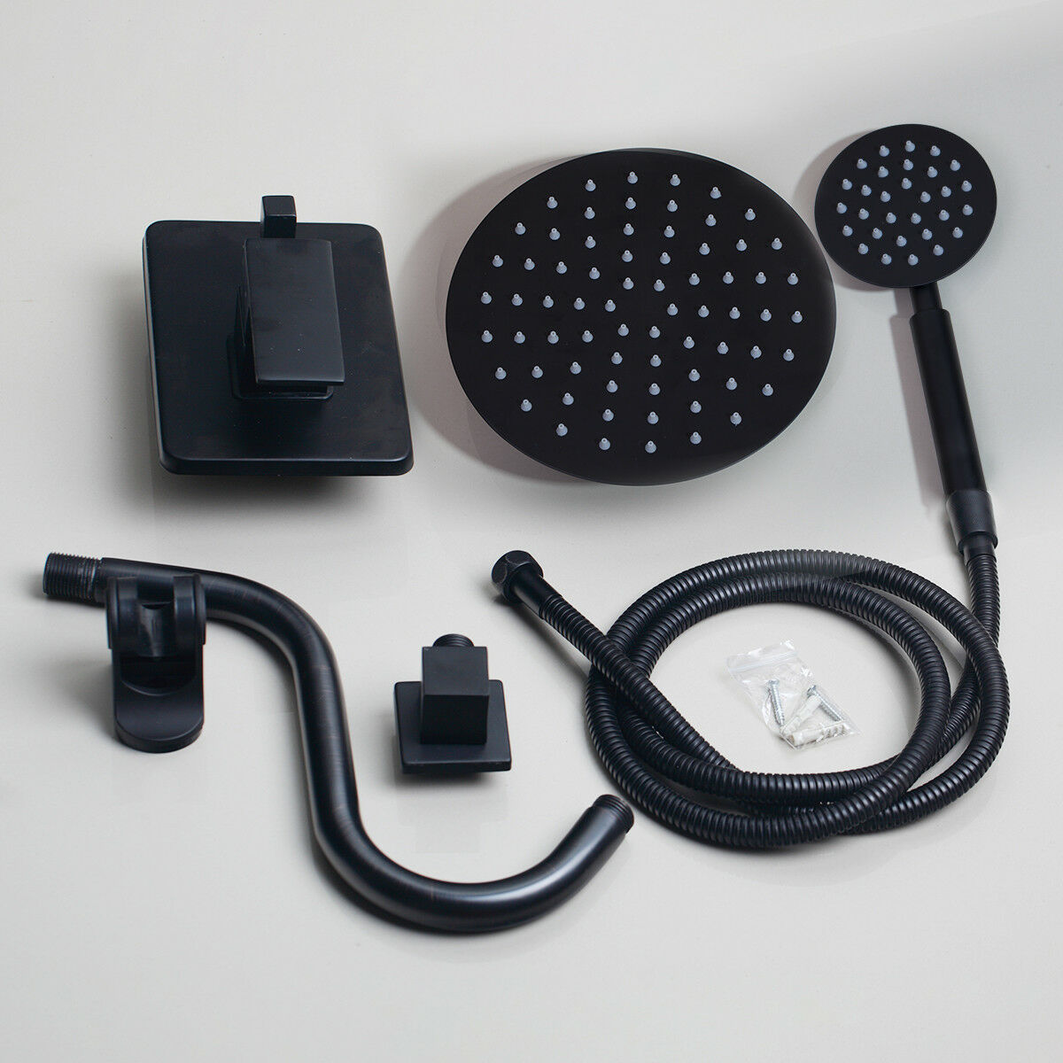 Black shower set