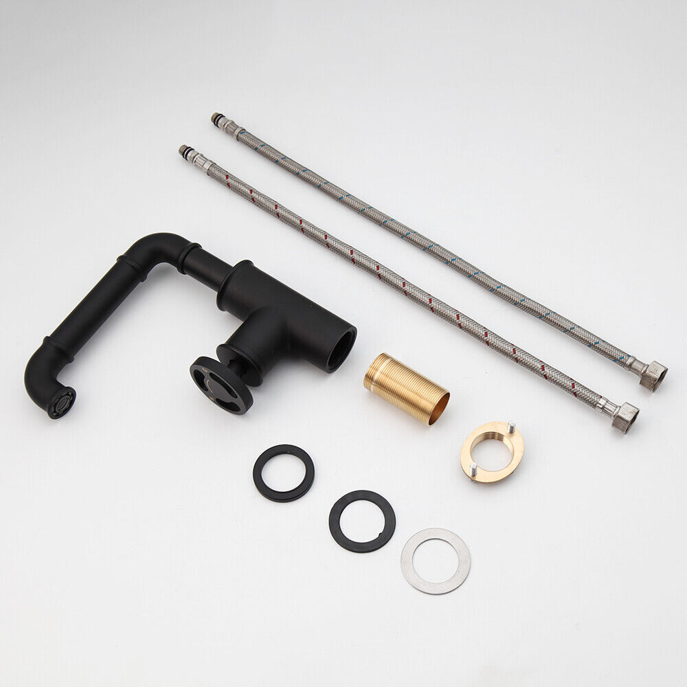 Beautiful industrial black mixer tap