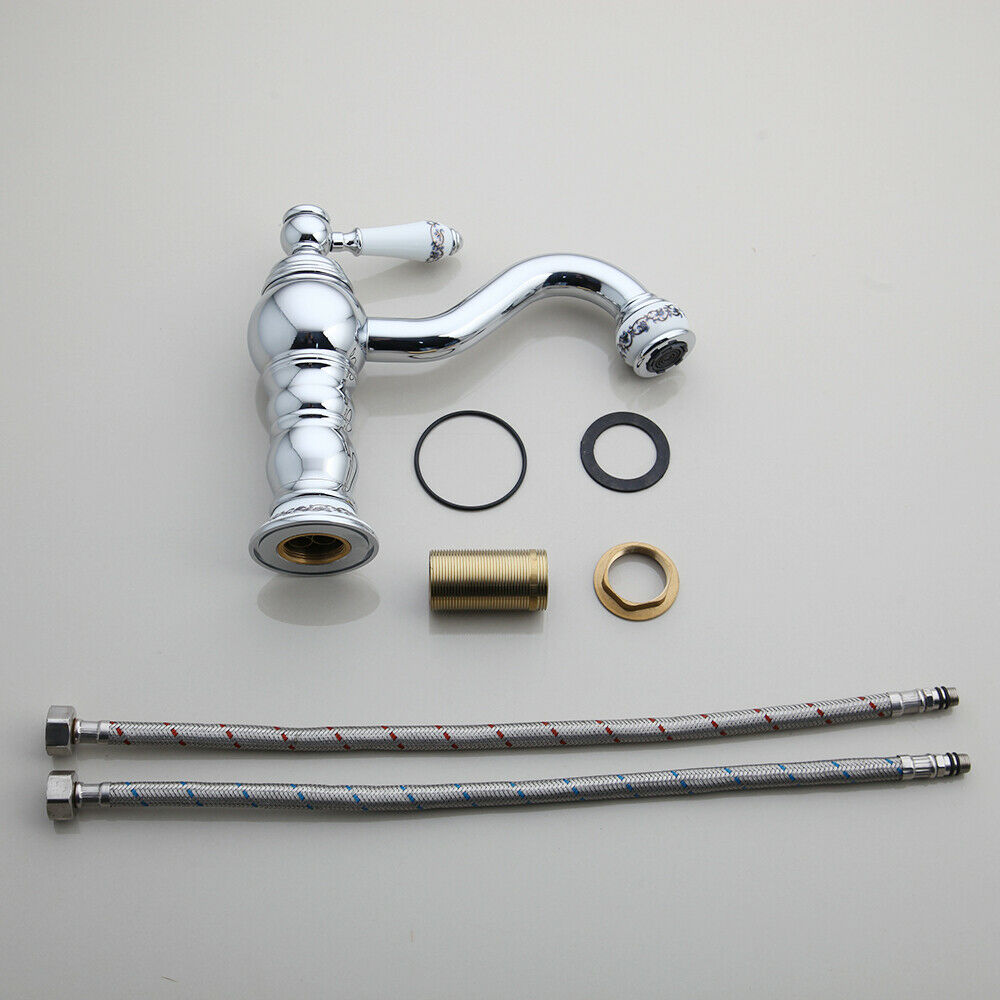 Chrome washbasin tap