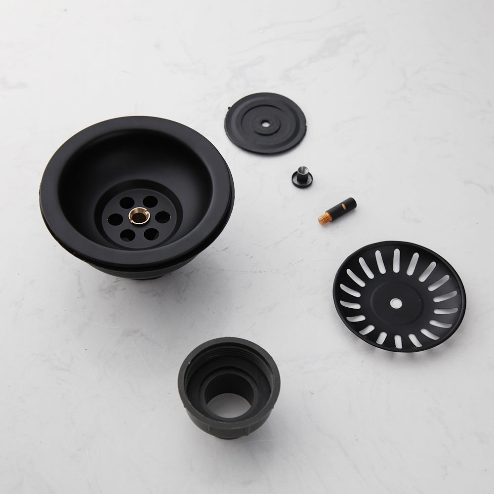 Country black sink drain