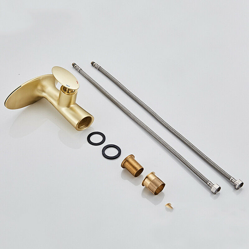 Wasserfall-Wasserhahn in Mattgold