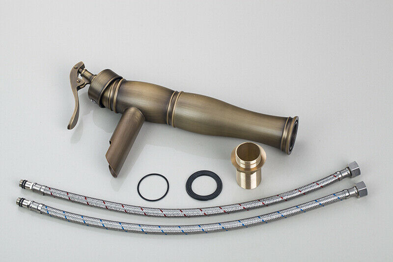 Bronze colored waterfall mixer tap