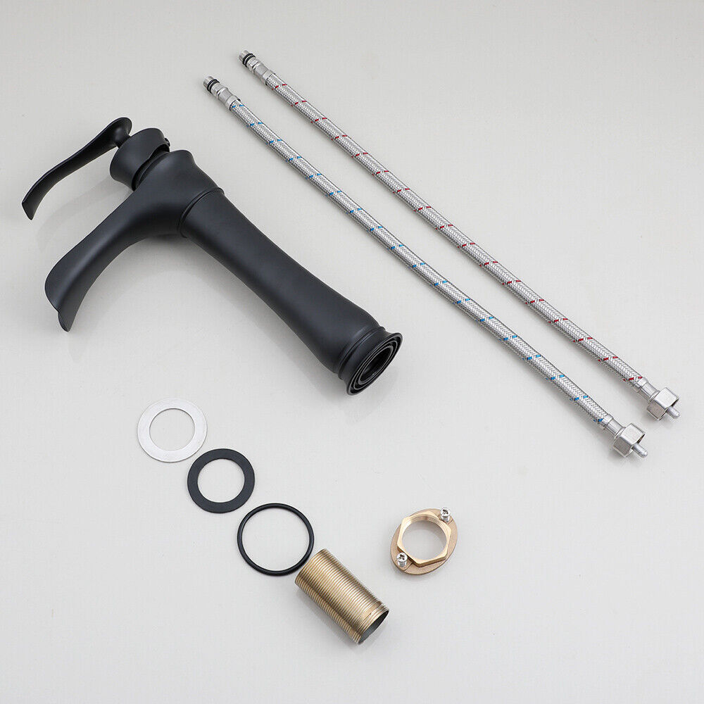 Black washbasin waterfall tap for your bathroom