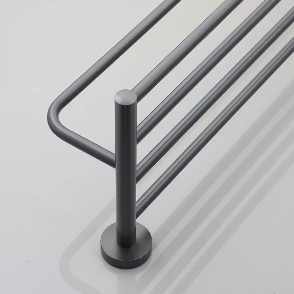 Handdoekrek in Gun Metal Uitvoering