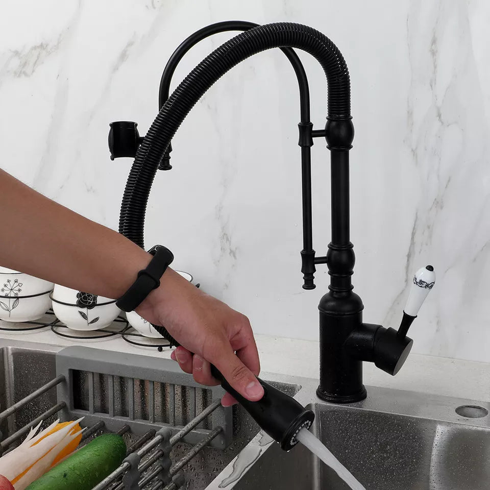 Malvizza Luxury Country Kitchen Faucet – Black
