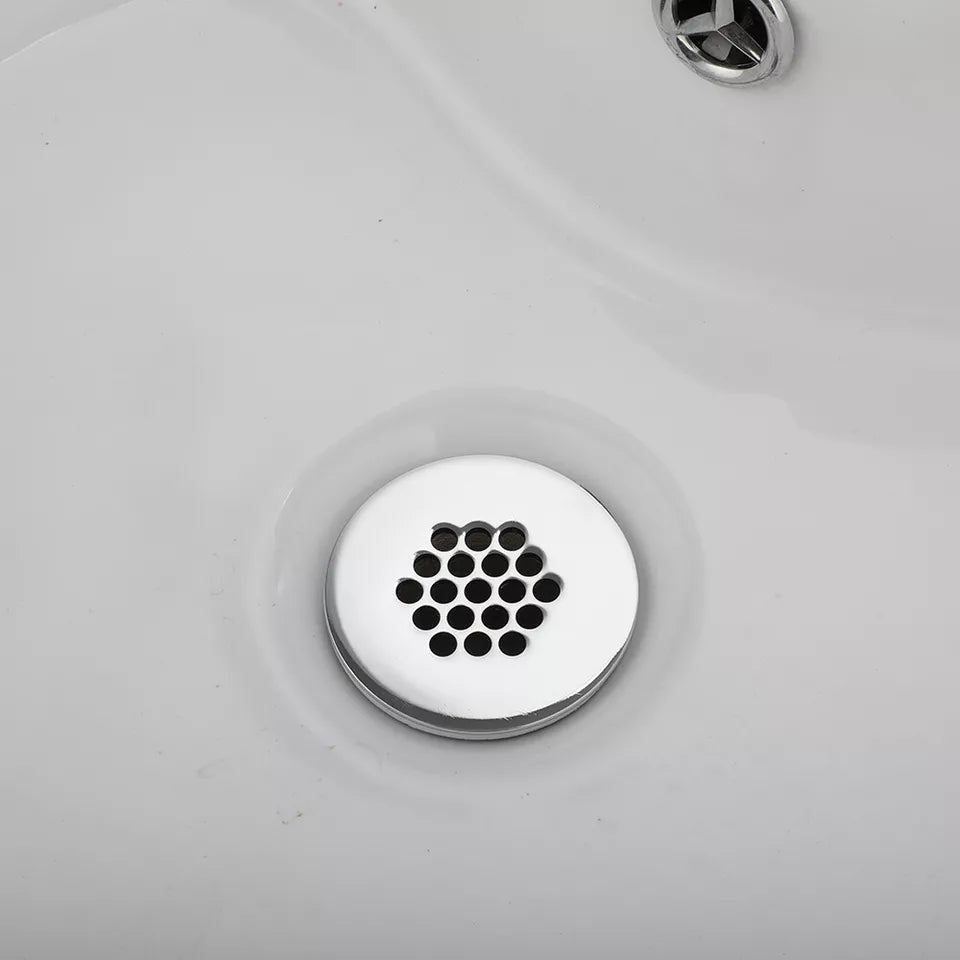 Nostalgischer Chrom-Waschbeckenablauf – Modell „Always Open“