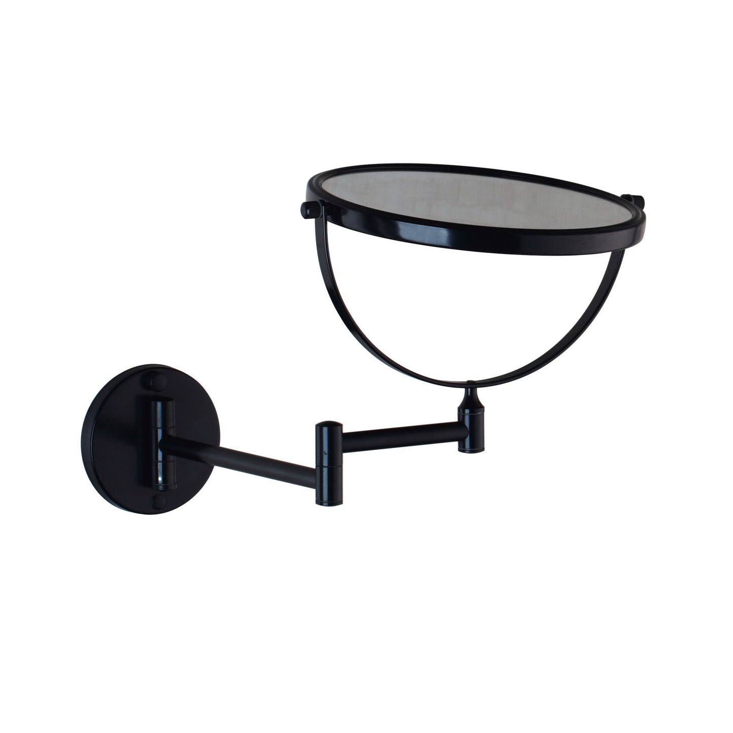 Matte black make-up mirror