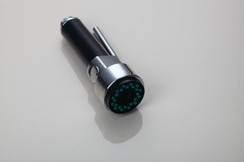 Chrome black spray head