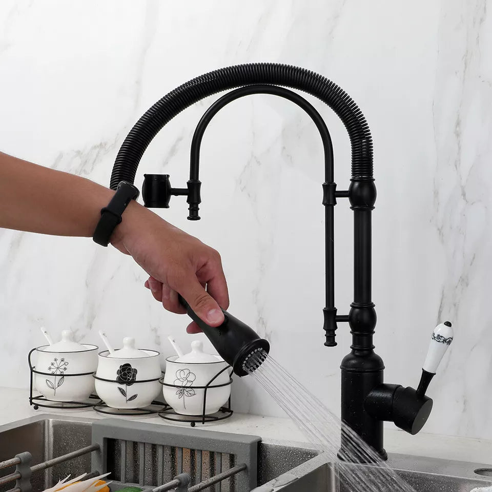 Malvizza Luxury Country Kitchen Faucet – Black